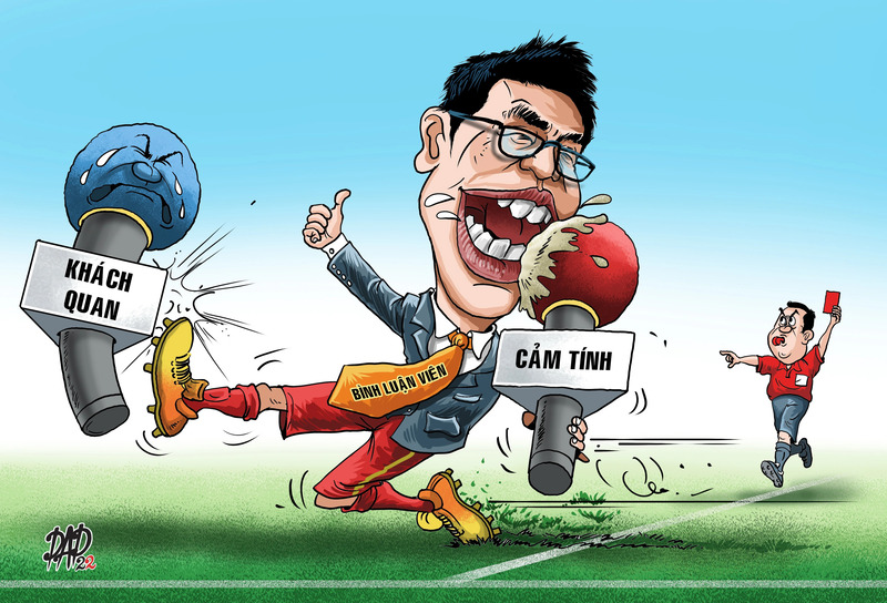 Các bình luận viên vô cùng chuyên nghiệp